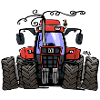 0251 Red tractor 1255
