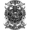 Rue rébellion Motard Rocker Outlaw