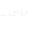 Gift heartbeat mountains