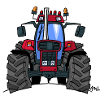 340 Red tractor