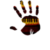 Handprint piano keyboard shirt