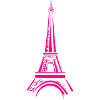 Pink Eiffel Tower