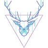 tape art deer