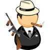criminal gangster criminal gun pistol weapon bul