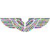 Eagle Wings Neon Gift Geometric