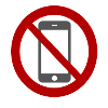 Mobile phone prohibited.