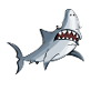 Shark with lettering