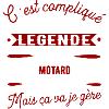 Motard une légende cadeau