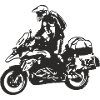 Moto trail enduro