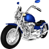 moto bleue