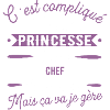 Princesse Chef cadeau métier