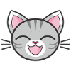 Laughing cat