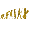 Evolution Snowboard Golden Glitter Effekt