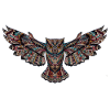 Flying owl. Great gift design