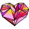 Valentine's Day Heart geometric