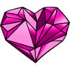 Heart geometric gift idea