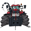 Tracteur rouge 0354