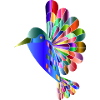 Kolibri Mosaik bunt Geschenk Geschenkidee