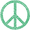 Peace Zeichen Hanfblätter Geschenk Geschenkidee
