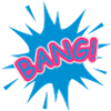 Eine Comic Sprechblase- Bang !