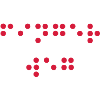 Stay away - in Braille