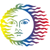 Sonne Symbol bunt