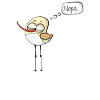 Non pas aujourd'hui shirt birdie