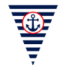Flag, anchor, maritime