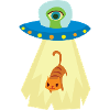 UFO cat abduction