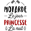 Motarde princesse t-shirt cadeau