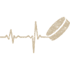 Cadeau Heartbeat Palet de hockey