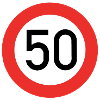 50 Schild