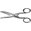 Scissors drawing barber