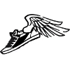 Sneaker with wings sneaker