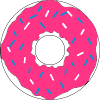 Pink donut
