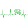 EKG Sternzeichen - Krebs
