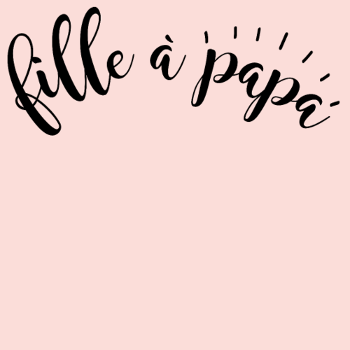 T-shirt Fille à Papa Adorée