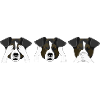 Chiens filtre-couverts ouverte à l'embouchure