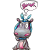 hippo with quote