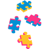 four puzzle pieces