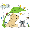 Bärchen im Regen