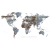 Carte du monde - Explorons!