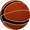 Basketball brown black with accents