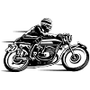 Cafe Racer moto 03_schwarz blanc