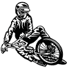 BMX / Mountain Biker 03_schwarz white