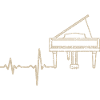 Gift heartbeat piano