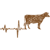 Gift heartbeat cow cattle