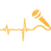 Gift heartbeat singer microphone