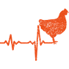 Gift heartbeat chicken cock