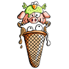 Bauernhoftier Eiscreme - Tiere - Eis - Kinder -Fun